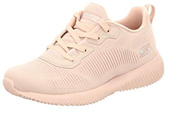 Skechers Bobs Squad Tough Talk, Zapatillas Mujer, Pink Engineered Knit, 39 EU