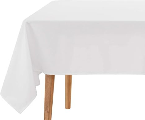 Exma Wachstuch Tischdecke Meterware Bedruckt - Weiß Uni 43100-1