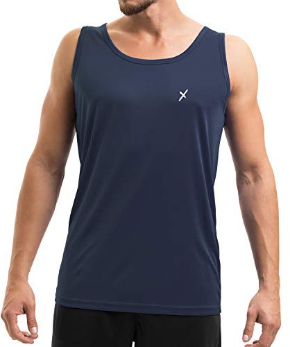 CFLEX Herren Sport Shirt Fitness Tanktop Sportswear Collection - Navy L