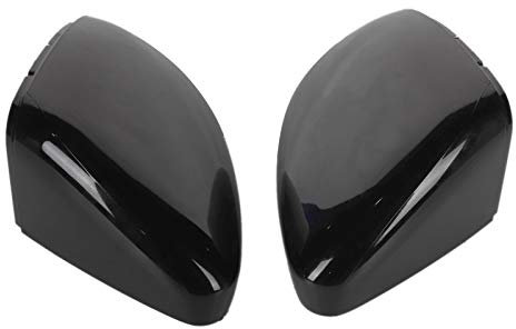 Rückspiegel Abdeckung, Fydun 1 Paar Auto Seite Rück Spiegel Abdeckung ABS Kunststoff Spiegelkappen (Bright Black)