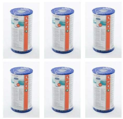 Bestway 58095 Flowclear - Cartucho de filtro (6 unidades, tamaño 4 IV Steel Fast Set Frame 58221
