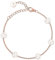 BONNYBIRD® Kleeblatt Armband Rosegold Glücksbringer Prüfung Edelstahl Damen Viel Glück Prüfung Geschenk Glücksarmband Frauen Wasserfest Schmuck Armkette Gute Besserung Firmung Mädchen Abitur