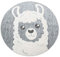 Paco Home Kinderteppich Kinderzimmer Outdoor Teppich Rund Spielteppich Modern 3D Effekt, Grösse:Ø 160 cm Rund, Farbe:Grau 2