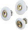 4 Piezas Rodillos de puerta de ducha de, repuesto para puerta de baño, corredera de vidrio de 4 tamaños para elegir 19 mm – 27 mm