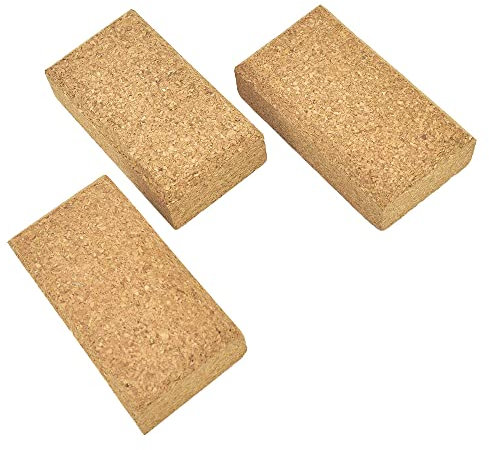 Cork Sanding Blocks 4-1/4x 2-3/8 x 1-3/16 Hand Sanding Tool for sandpaper - 3pcs