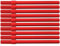 OFFICER PRODUCTS Filzstift Bürofilzstift Basic / 10 Stück (1er Pack)/ Farbe: Rot/Fasermaler zum Malen/Kid Couleur/Fiberspitze/Nicht Tosisch, Kindersicher