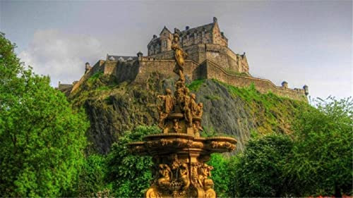 Puzzles 1000 Stück Edinburgh Castle Schottland Brunnen Holz Montage Dekoration Für Das Zuhause Spielzeug Spiel Geschenk Lernspielzeug Für Kinder Und Erwachsene