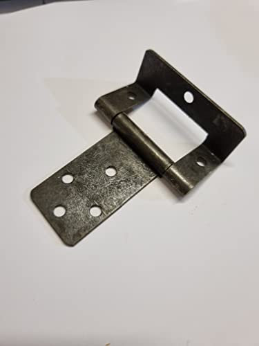 Cranked Flush Hinge Bronze 50mm Kitchen, Bathroom, Cupboard Door Hinge