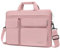 MOSISO Sacoche Ordinateur Portable Compatible avec MacBook Air 15 M3 M2 2024 2023/Pro 16 M3 M2 M1,15-15,6 pouces Notebook avec 2 Surélevé&1 Rabat&1 Poche Horizontale&Poignée&Ceinture,Rose