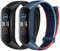 Huamanlou Nylon Armband Kompatibel mit Xiaomi Mi Band 6/Mi Band 5/Mi Band 4/Mi Band 3/Amazfit Band 5 Armband, Weiches Sport Uhrenarmband Verstellbarer Ersatzarmband für Herren Damen