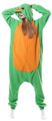 Desshok Costume da Tartaruga di Mare in Cosplay, Pigiama Intero Animale per Donna e Uomo, Pigiama Onesie in Pile Invernale, Animale Kigurumi Pigiama Intero per Halloween Natale Carnevale