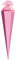 ROTH XXL-Bastelschultüte 100 cm rosa sechseckig - extra stabil durch Rot(h)-Spitze mit Tüll-Verschluss