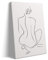 Pttkktbm Woman Line Art Poster, Minimalistisch, Abstrakt, Schwarz, Weiß und Beige, Wandkunst, Frauen-Silhouette, Körperumriss, Poster, Druck, Weibliches Kunstwerk, Gemälde für Schlafzimmer, Badezimmer