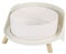 Elevated Large Dog Bowl - Raised Dog Food Bowl with Non Slip Stand - Heavy Weighted Ceramic - Splash Proof Guard - Extra Wide Dish - 60 oz - 7.6 cups