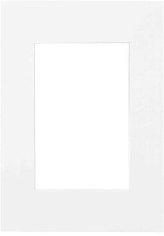 nielsen Passepartout Premium Karton 2,0 mm, Außenformat 50x70 cm für Bildformat 30x45 cm Fotoformat, weiß
