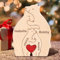 Personalisiertes Holzkunstpuzzle der Bärenfamilie mit 1-8 Namen,Holz Bär Tier Skulpturen Desktop Ornament Heim Büro Tischdekoration Ideen für Weihnachts Jubiläum Muttervatertag Geburtstag