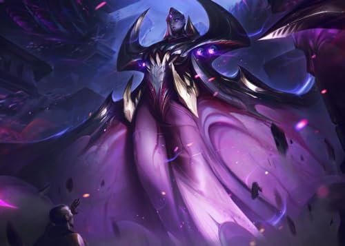 Displate - Poster aus Metal - WALL ART - League of Legends - League of Legends Splash Art Bel'Veth Horizontal - Größe L - 67,5x48cm Matt