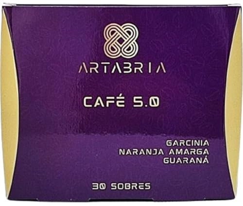 Cafe ARTABRIA 5.0 con Garcinia, Naranja Amarga y Guarana, 30 sobres individuales, Estimula Metabolismo, Aumenta gasto Energetico. Pack Hipnotik Casuality