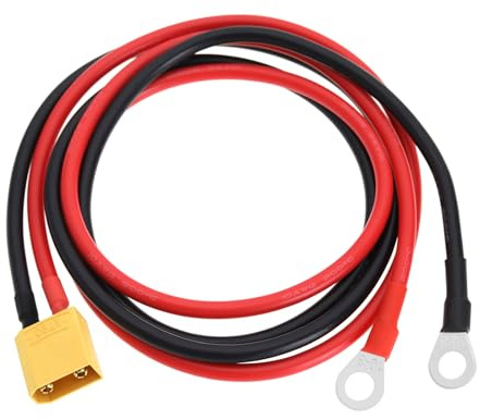 The Lord of the Tools XT90-auf-O-Ring-Anschlusskabel 10 AWG Silikonklemmen Verlängerungskabel für RC FPV Racing Drones (XT90-Stecker auf O-Ring-Klemmen)