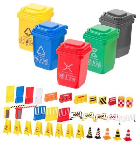 Hohopeti Mini Panneaux De Signalisation Jouet Éducatif pour Garçon Fille Modèle De Circulation Miniature Jouet Cognitif pour Garçon Fille