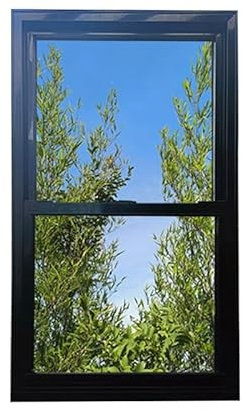 LVLDAWA Finestra di Ventilazione, Sala da Pranzo in Lega di Alluminio con Finestre Scorrevoli Finestre con Schermo Scorrevole Orizzontale per Fienili, Garage, Vetro Incluso(Taglia:40x80cm)