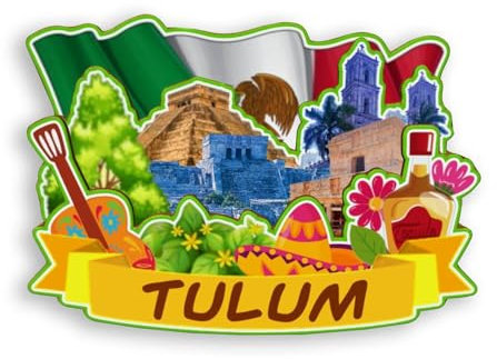 Quwsne Tulum Mexico Fridge Magnet Travel Souvenirs 3D Tourist Gifts Classical Monuments Handmade Craft Home Decor 1807