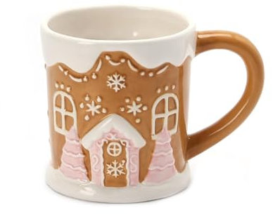 CAPIJIONG Tasse de Noël en céramique de grande capacité de 500 ml, couleur bronze