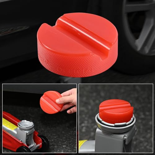 Wagenheber Auflage Adapter Polyethylen Rot Unterstellböcke Ständer Auflage Rangierwagenheber und Hebebühnen Unterlage Für VW Seat Skoda