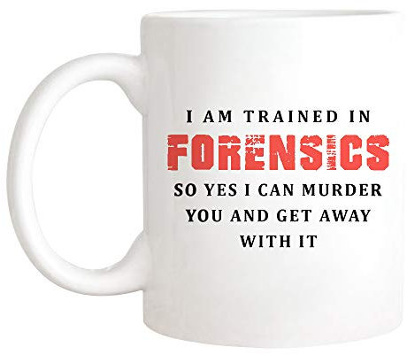 Kaffeebecher Lustiger Forensiker Tatort Ermittler Mit Ausbildung In Forensik Tasse Premium Weihnachtstasse Unisex Kaffeetasse Für Mit Henkel Arbeit Geschenk 330ML