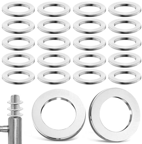 Arandelas de Acero Inoxidable 14mm x 20mm x 2mm 20Pcs Arandela Plana Arandelas para Bisagras de 2mm de Grosor (M14)