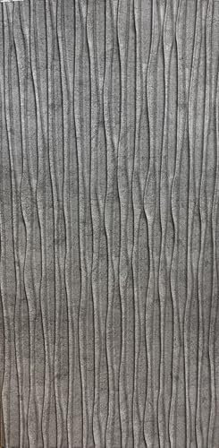 Grace Baltic Beste Qualität 3D Wandpaneele Wandverkleidung PVC-Verkleidung Wanddeko Wandtattoos elastisch 1mm Stärke (18, Graue Welle)