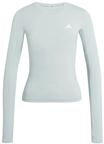 adidas Women's Power Essentials Workout Contour Long Sleeve, Wonder Sage, XS