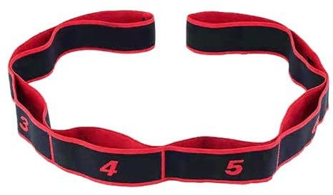 Widerstandsband, Fitnessband, Stretchband mit 8 Schlaufen, Stretchband für Sport