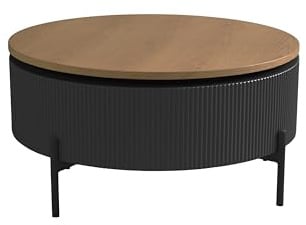 Schöner Wohnen Kollektion Couchtisch HEROY, 360° drehbare Platte, Stauraum