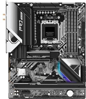 motherboards Fit For ﻿ASRock AMD X670 Motherboard X670E Pro RS Sokcet AM5 DDR5 256GB Support 7900X 7600 8300GE 9950 8700F 7700 Cpu NVMe SSD