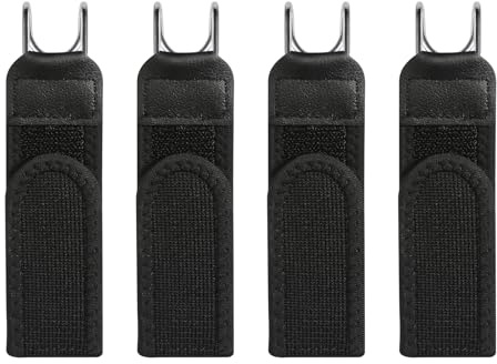 GFUEIGJ 4 Stück Gürtel Ohne Schnalle Herren Unsichtbarer Elastischer Gürtel Ohne Schnalle für Herren Damen, Schnallenloser Gürtels Mit Metallhaken für Jeans Hosen Kleid