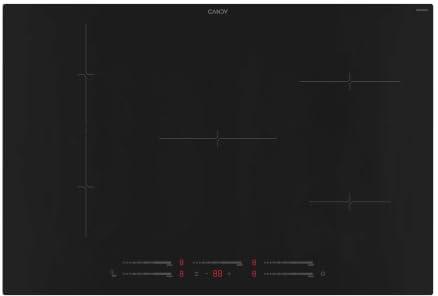 Candy Induktionskochfeld mit 5 Zonen, 80 cm, schwarz | Booster-Funktion, Slider Touch, Flex-Zone, Power Management, Drahtinstallation, Timer, 77 x 52 x 6 cm, CIE854MCBB