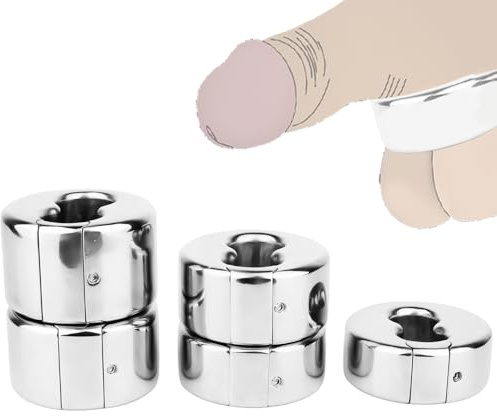 Seckoe Dick Schwer Hodenring Hodengewicht Trainer Metall Hodenringe Extrem Hoden Bondage Strecker Edelstahl Hodenstrecker Hodensack Gewicht Anhänger Cockring Sexspielzeug Für Männer Hodengewicht (XXL)