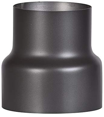 FIREFIX R150/Ü1 Reduzierung Ofenrohr 150 auf 120 für 2 mm starke Rauchrohre, schwarz lackiert, von 150 mm Ofenanschluss auf 120 mm Wandanschluss