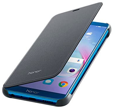 Honor 9 Lite Étui à Rabat en polyuréthane Noir