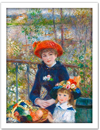 FINE ART PRINTS Renoir Two Sisters On The Terrace Kunstdruck, gerahmt, 46 x 61 cm