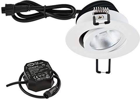 EVN Lichttechnik P-LED Einbauleuchte PC650N90140 230V 4000K weiß Downlight/Strahler/Flutlicht 4037293004909