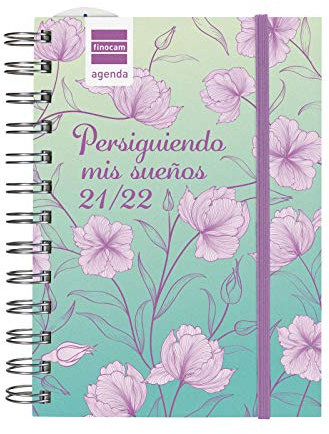 Finocam - Kalender Mini Institut 2021 2022 8. - 120 x 169 2 Tage pro Seite Spanisch