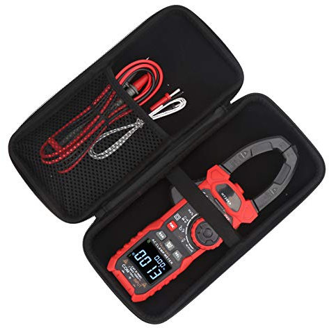 Multimetro a Pinza, Pinza Amperometrica Multimetro Digitale a Pinza HT208A Tester di Corrente di Tensione di Conteggio 6000 per Rlettricista, Laboratorio