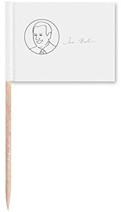 USA President Individual Joseph Circle Brief Palillo de dientes Banderas Marcador Decoración de Fiesta