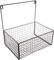 YRHH All-purpose Basket Metal Wire Storage Basket Wall Basket Wire Mesh Box for Kitchen Bathroom Pantry