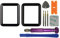 swark Set di riparazione per display in vetro frontale compatibile con iWatch Series 2 42 mm & Series 3 42 mm con set di attrezzi