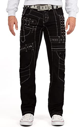 KOSMO LUPO Herren Jeans KM8004-1-bans W40/L34