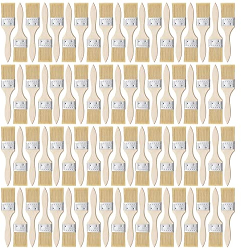 Nuogo 120 Pcs 2 Inch Chip Brushes Bulk for Paint Stain Varnish