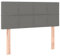 vidaXL Kopfteil, Bettkopfteil mit Holzbeinen, Höhenverstellbar Polsterkopfteil für Bett, Betthaupt Bettzubehör Schlafzimmer, Dunkelgrau 90x5x78/88cm Stoff